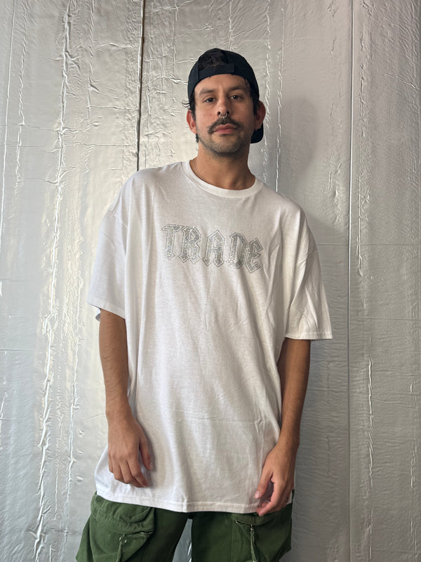 WHITE TRADE SPARKLE TEE BY TRADE