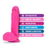 Neo Realistic Neon Pink 8-Inch Long Dildo