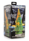 Creature Cocks Monstropus Tentacled Monster Silicone Dildo - Green/Yellow/Blue