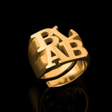 "BLAB" ring designed in collaboration with Canadian artist Bruce LaBruce. image 1
