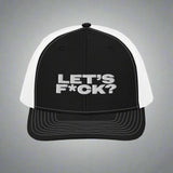 Let's F*Ck Trucker Hat by YES HOMO - Black / White