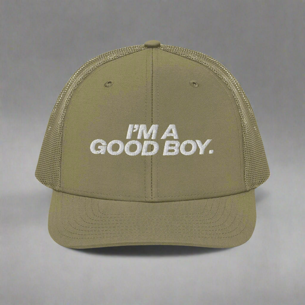 I’M A Good Boy Trucker Hat - Loden