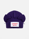 LOVERBOY BY CHARLES JEFFREY CHUNKY EARS BEANIE in PURPLE