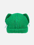 LOVERBOY BY CHARLES JEFFREY MOHAIR CHUNKY EARS BEANIE in GREEN