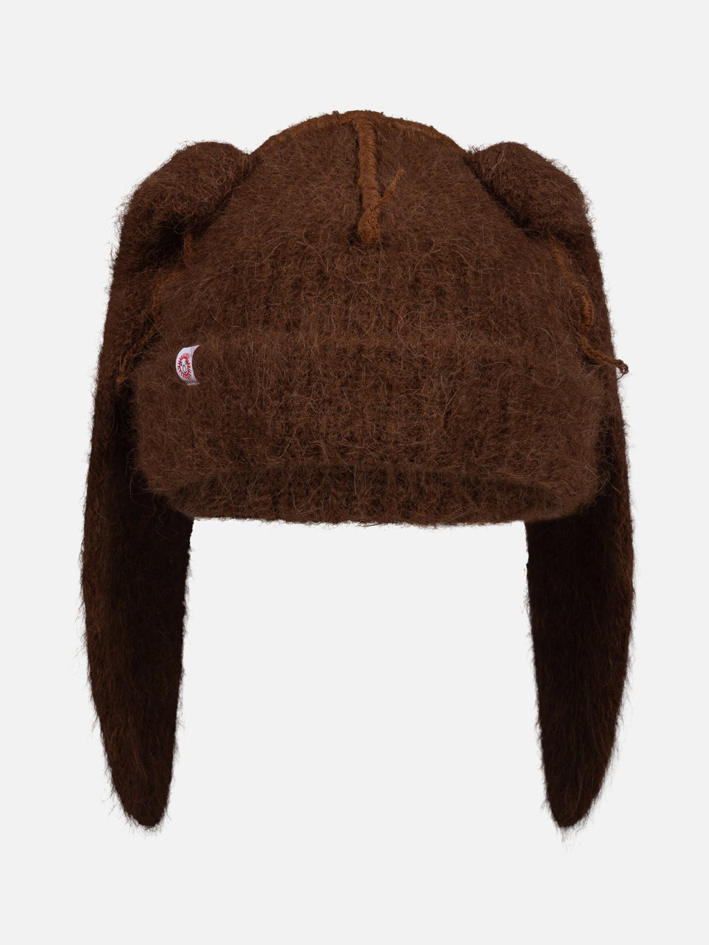 LOVERBOY BY CHARLES JEFFREY ALPACA CHUNKY RABBIT BEANIE in BROWN