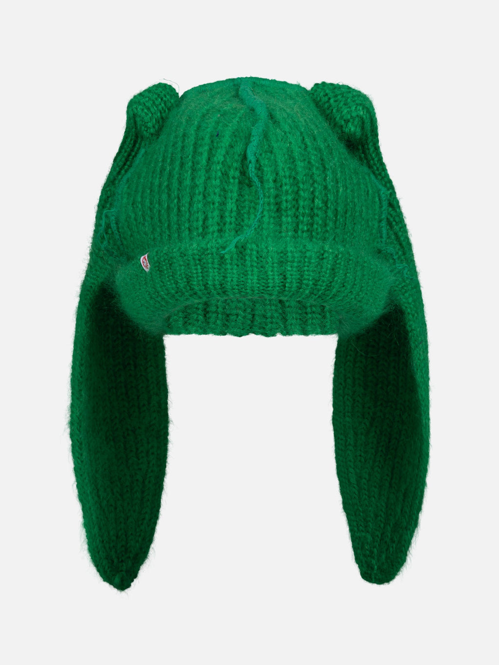 LOVERBOY BY CHARLES JEFFREY MOHAIR CHUNKY RABBIT BEANIE in GREEN