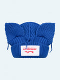 LOVERBOY BY CHARLES JEFFREY CHUNKY EARS BEANIE BLUE