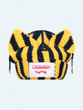 LOVERBOY BY CHARLES JEFFREY CHUNKY EARS BEANIE YELLOW + NAVY STRIPE