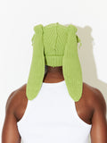 LOVERBOY BY CHARLES JEFFREY CHUNKY RABBIT BEANIE in GREEN