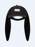 LOVERBOY BY CHARLES JEFFREY RABBIT EARS CAP in BLACK