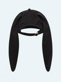 LOVERBOY BY CHARLES JEFFREY RABBIT EARS CAP in BLACK