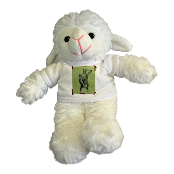 Sheep Plush w Leather Daddy Tee