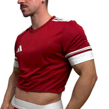 Adidas Neo Red Short Sleeve Crop Top BY SNEAKERMASK