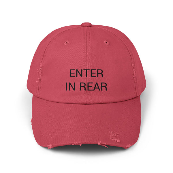 ENTER IN REAR Distressed Cap in 6 colors