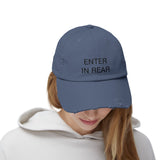 ENTER IN REAR Distressed Cap in 6 colors