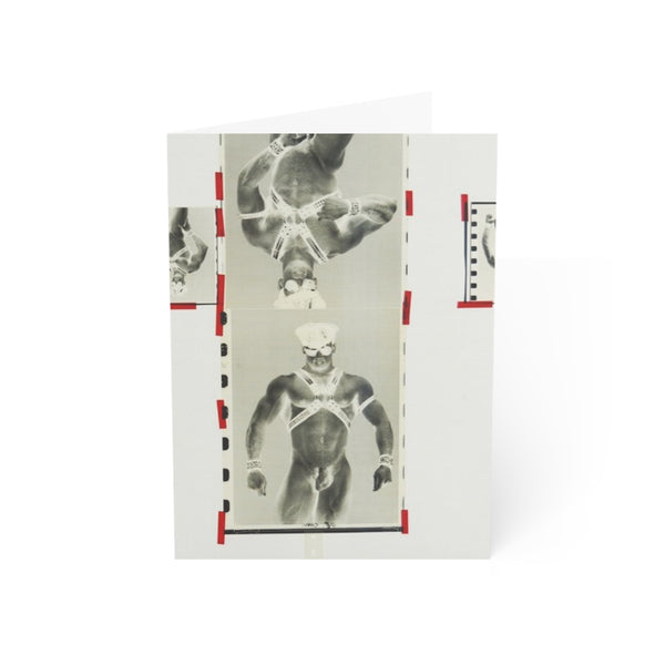 90S VINTAGE GAY PORN TRANSPARENCY Greeting Cards (1, 10, 30, and 50pcs)