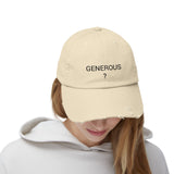 GENEROUS? Distressed Cap in 6 colors