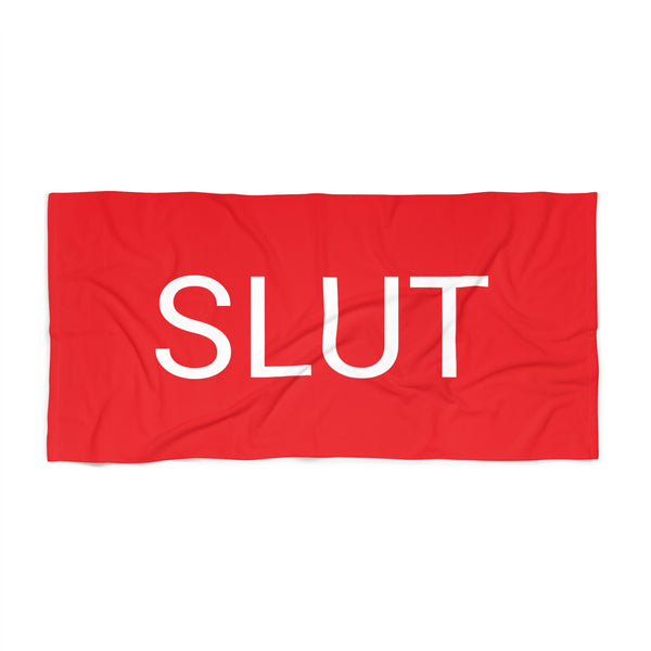 Slut Beach Towel by CULTUREEDIT