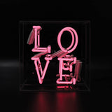 'love' Glass Neon Sign