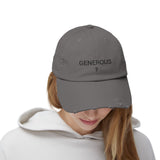 GENEROUS? Distressed Cap in 6 colors