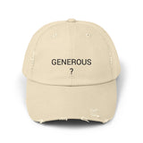 GENEROUS? Distressed Cap in 6 colors