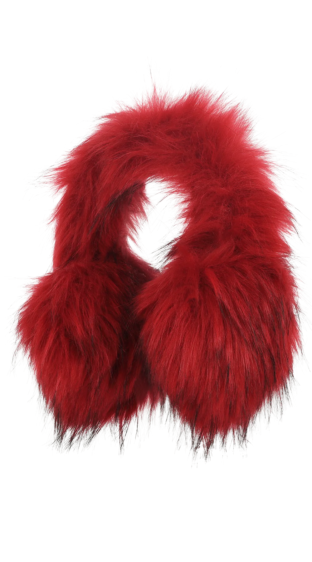 TYLER LAMBERT FURRY EAR MUFFS RED