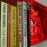 bookcase Man Neon Box Sign