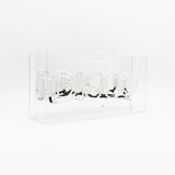 Pink 'disco' Acrylic Box Neon Light Pink or Blue