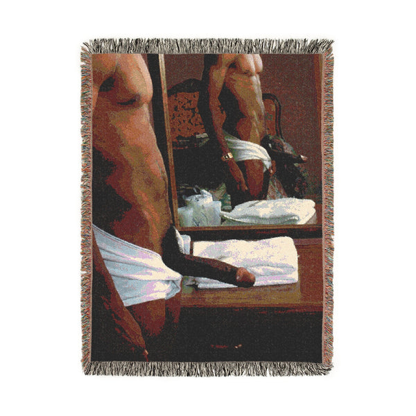 DOUBLE DICK Woven Blanket bY CHUCK X CULTUREEDIT