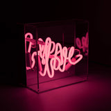 'love' Mini Acrylic Box Neon Light