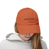 GENEROUS? Distressed Cap in 6 colors