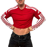 Adidas Sport Red Long Sleeve Crop Top BY SNEAKERMASK
