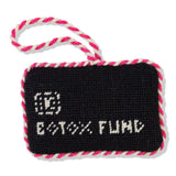 Black Card Needlepoint Ornament