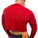 Adidas Sport Red Long Sleeve Crop Top BY SNEAKERMASK