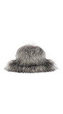 TYLER LAMBERT FURRY BUCKET HAT GREY