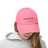 GENEROUS? Distressed Cap in 6 colors