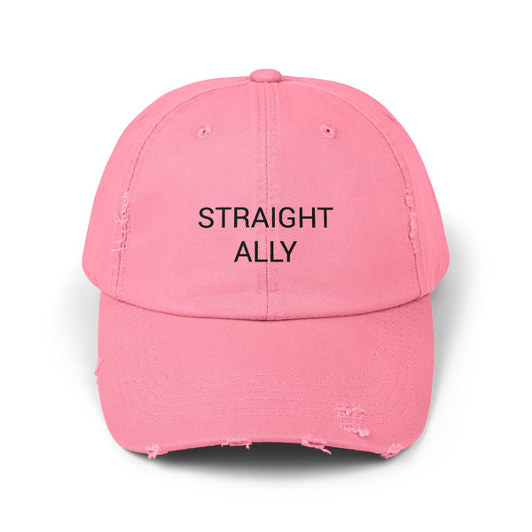 STRAIGHT ALLY Distressed Cap in 6 colors