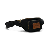 GYMNASIUM BODY BELT BAG BLACK / BROWN