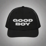 Good Boy Trucker Hat by YES HOMO - Black
