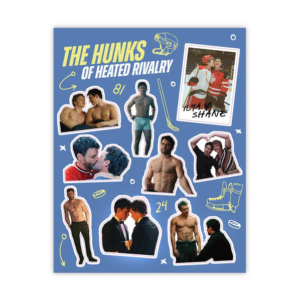Hunks of Heated Rivalry Sticker Sheet