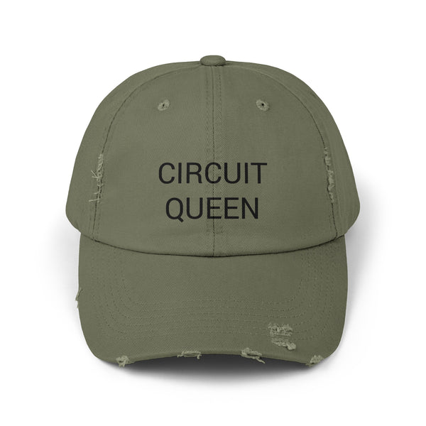 CIRCUIT QUEEN Distressed Cap in 6 colors