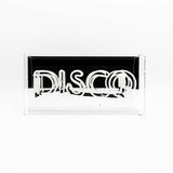 Pink 'disco' Acrylic Box Neon Light Pink or Blue