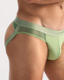 TEAMM8 Score Sheer Slim Jockstrap - Sage
