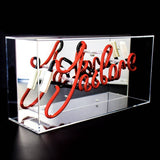 'j'adore' Acrylic Box Neon Light