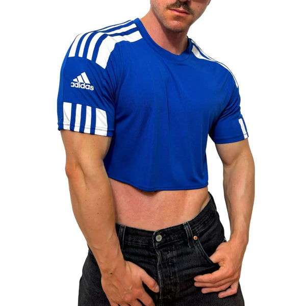 Adidas Sport Blue Short Sleeve Crop Top BY SNEAKERMASK