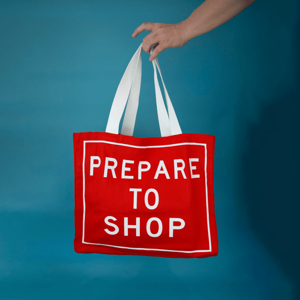 Prepare to Shop Tote Bag by Richard Tipping x third drawer down
