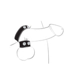 BALLGEAR COCK STRAP WITH BALL STRETCHER-BLACK