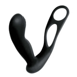 BUTTS UP PROSTATE MASSAGER W/SCROTUM & COCK RING-BLACK