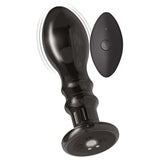 ASS-SATION REMOTE VIBRATING METAL ANAL PLEASER-BLACK