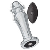 ASS-SATION REMOTE VIBRATING METAL ANAL LOVER-SILVER